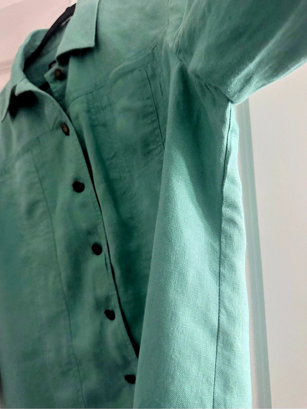Jones New York Signature Linen Button-Front Jacket - Picture 3 of 7